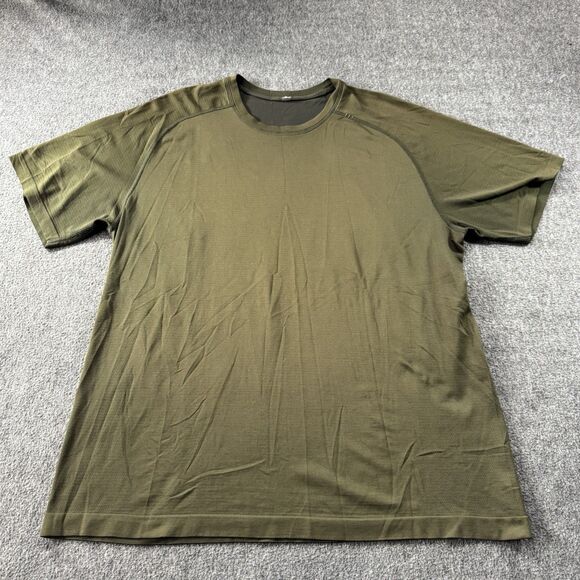 Lululemon Shirt Men XXL Green Metal Vent Tech Performance Daily Athleisure - Picture 1 of 8